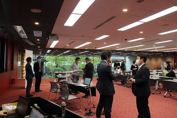 exchanging business card.JPG