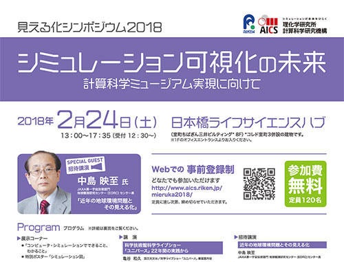 見える化シンポジウム2018 「シミュレーション可視化の未来 ~計算科学ミュージアム実現に向けて~」