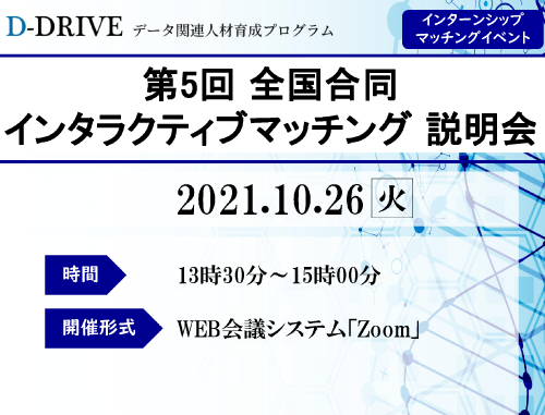 D-DRIVE 第5回全国合同インタラクティブマッチング イベント説明会