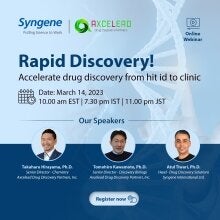 Axcelead Global Webinar 『Rapid Discovery! Accelerate drug discovery from hit id to clinic』