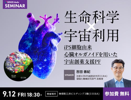 iPS細胞由来心臓オルガノイドを用いた宇宙創薬支援PF