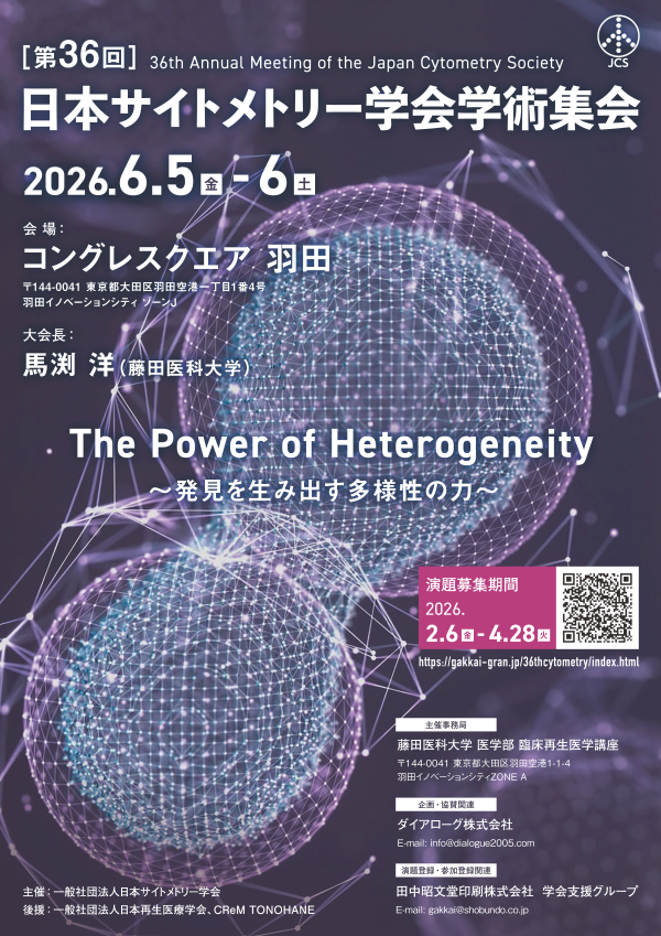 第36回日本サイトメトリー学会学術集会